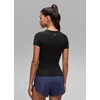 image:imageCRZ YOGA Seamless Crewneck TShirt  Training ChafeFree Slim Fit Hip Length Raglan Sleeves Workout Short Sleeve Tops for WomenBlack