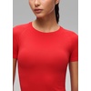 image:imageCRZ YOGA Seamless Crewneck TShirt  Training ChafeFree Slim Fit Hip Length Raglan Sleeves Workout Short Sleeve Tops for WomenDeep Red