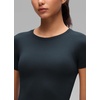 image:imageCRZ YOGA Seamless Crewneck TShirt  Training ChafeFree Slim Fit Hip Length Raglan Sleeves Workout Short Sleeve Tops for WomenTrue Navy
