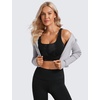image:imageCRZ YOGA Butterluxe U Back Sports Bras  Light Support Removable Pads Yoga Extremely Soft Longline Scoop Neck Wide Straps for WomenBlack Tie Dye