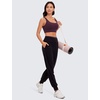 image:imageCRZ YOGA Butterluxe U Back Sports Bras  Light Support Removable Pads Yoga Extremely Soft Longline Scoop Neck Wide Straps for WomenDeep Purple