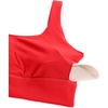 image:imageCRZ YOGA Butterluxe U Back Sports Bras  Light Support Removable Pads Yoga Extremely Soft Longline Scoop Neck Wide Straps for WomenDeep Red