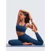 image:imageCRZ YOGA Butterluxe U Back Sports Bras  Light Support Removable Pads Yoga Extremely Soft Longline Scoop Neck Wide Straps for WomenFrench Navy