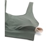 image:imageCRZ YOGA Butterluxe U Back Sports Bras  Light Support Removable Pads Yoga Extremely Soft Longline Scoop Neck Wide Straps for WomenGrey Sage