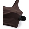 image:imageCRZ YOGA Butterluxe U Back Sports Bras  Light Support Removable Pads Yoga Extremely Soft Longline Scoop Neck Wide Straps for WomenHot Fudge Brown