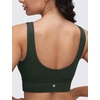 image:imageCRZ YOGA Butterluxe U Back Sports Bras  Light Support Removable Pads Yoga Extremely Soft Longline Scoop Neck Wide Straps for WomenLegend Green