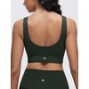 image:imageCRZ YOGA Butterluxe U Back Sports Bras  Light Support Removable Pads Yoga Extremely Soft Longline Scoop Neck Wide Straps for WomenLegend Green