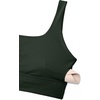 image:imageCRZ YOGA Butterluxe U Back Sports Bras  Light Support Removable Pads Yoga Extremely Soft Longline Scoop Neck Wide Straps for WomenLegend Green