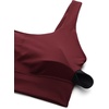 image:imageCRZ YOGA Butterluxe U Back Sports Bras  Light Support Removable Pads Yoga Extremely Soft Longline Scoop Neck Wide Straps for WomenRed Merlot