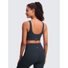 image:imageCRZ YOGA Butterluxe U Back Sports Bras  Light Support Removable Pads Yoga Extremely Soft Longline Scoop Neck Wide Straps for WomenTrue Navy