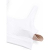 image:imageCRZ YOGA Butterluxe U Back Sports Bras  Light Support Removable Pads Yoga Extremely Soft Longline Scoop Neck Wide Straps for WomenWhite