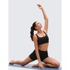 image:imageCRZ YOGA Butterluxe U Neck Sports Bras  Light Support Removable Pads Yoga Extremely Soft UShaped Back for WomenBlack