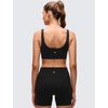 image:imageCRZ YOGA Butterluxe U Neck Sports Bras  Light Support Removable Pads Yoga Extremely Soft UShaped Back for WomenBlack