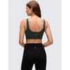 image:imageCRZ YOGA Butterluxe U Neck Sports Bras  Light Support Removable Pads Yoga Extremely Soft UShaped Back for WomenLegend Green