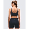 image:imageCRZ YOGA Butterluxe U Neck Sports Bras  Light Support Removable Pads Yoga Extremely Soft UShaped Back for WomenTrue Navy