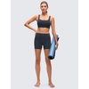 image:imageCRZ YOGA Butterluxe U Neck Sports Bras  Light Support Removable Pads Yoga Extremely Soft UShaped Back for WomenTrue Navy