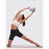image:imageCRZ YOGA Butterluxe U Neck Sports Bras  Light Support Removable Pads Yoga Extremely Soft UShaped Back for WomenWhite