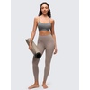 image:imageCRZ YOGA Butterluxe Y Back Sports Bras  Light Support Removable Pads Yoga Extremely Soft Scoop Neck Spaghetti Strap for WomenAsh Grey