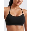 image:imageCRZ YOGA Butterluxe Y Back Sports Bras  Light Support Removable Pads Yoga Extremely Soft Scoop Neck Spaghetti Strap for WomenBlack