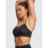 image:imageCRZ YOGA Butterluxe Y Back Sports Bras  Light Support Removable Pads Yoga Extremely Soft Scoop Neck Spaghetti Strap for WomenBlack Tie Dye