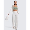 image:imageCRZ YOGA Butterluxe Y Back Sports Bras  Light Support Removable Pads Yoga Extremely Soft Scoop Neck Spaghetti Strap for WomenGreen Palm Court