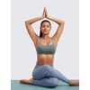 image:imageCRZ YOGA Butterluxe Y Back Sports Bras  Light Support Removable Pads Yoga Extremely Soft Scoop Neck Spaghetti Strap for WomenGrey Sage