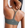 image:imageCRZ YOGA Butterluxe Y Back Sports Bras  Light Support Removable Pads Yoga Extremely Soft Scoop Neck Spaghetti Strap for WomenGrey Sage