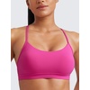 image:imageCRZ YOGA Butterluxe Y Back Sports Bras  Light Support Removable Pads Yoga Extremely Soft Scoop Neck Spaghetti Strap for WomenHibiscus Purple