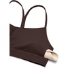 image:imageCRZ YOGA Butterluxe Y Back Sports Bras  Light Support Removable Pads Yoga Extremely Soft Scoop Neck Spaghetti Strap for WomenHot Fudge Brown