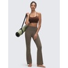 image:imageCRZ YOGA Butterluxe Y Back Sports Bras  Light Support Removable Pads Yoga Extremely Soft Scoop Neck Spaghetti Strap for WomenLava Brown