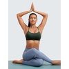 image:imageCRZ YOGA Butterluxe Y Back Sports Bras  Light Support Removable Pads Yoga Extremely Soft Scoop Neck Spaghetti Strap for WomenLegend Green