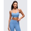 image:imageCRZ YOGA Butterluxe Y Back Sports Bras  Light Support Removable Pads Yoga Extremely Soft Scoop Neck Spaghetti Strap for WomenParty Blue