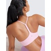 image:imageCRZ YOGA Butterluxe Y Back Sports Bras  Light Support Removable Pads Yoga Extremely Soft Scoop Neck Spaghetti Strap for WomenPink Peony