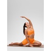 image:imageCRZ YOGA Butterluxe Y Back Sports Bras  Light Support Removable Pads Yoga Extremely Soft Scoop Neck Spaghetti Strap for WomenTiger Orange