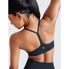 image:imageCRZ YOGA Butterluxe Y Back Sports Bras  Light Support Removable Pads Yoga Extremely Soft Scoop Neck Spaghetti Strap for WomenTrue Navy