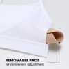 image:imageCRZ YOGA Butterluxe Y Back Sports Bras  Light Support Removable Pads Yoga Extremely Soft Scoop Neck Spaghetti Strap for WomenWhite