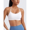 image:imageCRZ YOGA Butterluxe Y Back Sports Bras  Light Support Removable Pads Yoga Extremely Soft Scoop Neck Spaghetti Strap for WomenWhite