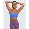 image:imageCRZ YOGA Butterluxe Y Back Sports Bras  Light Support Removable Pads Yoga Extremely Soft Scoop Neck Spaghetti Strap for WomenWild Indigo