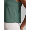image:imageCRZ YOGA Quick Dry Racerback Crop Tank Top  Workout Drappy Classic Fit Crewneck Back Curved Hem Sleeveless Shirts for WomenGraphite Green