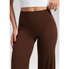 image:imageCRZ YOGA Softretch Wide Leg Pants 283032  No Front Seam Ultimate Comfort Next to Skin Yoga Casual High Waisted for WomenLava Brown