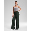 image:imageCRZ YOGA Softretch Wide Leg Pants 283032  No Front Seam Ultimate Comfort Next to Skin Yoga Casual High Waisted for WomenLegend Green