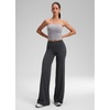 image:imageCRZ YOGA Softretch Wide Leg Pants 283032  No Front Seam Ultimate Comfort Next to Skin Yoga Casual High Waisted for WomenMysterious Grey