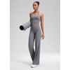 image:imageCRZ YOGA Softretch Wide Leg Pants 283032  No Front Seam Ultimate Comfort Next to Skin Yoga Casual High Waisted for WomenSolar Grey