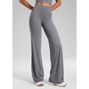 image:imageCRZ YOGA Softretch Wide Leg Pants 283032  No Front Seam Ultimate Comfort Next to Skin Yoga Casual High Waisted for WomenSolar Grey