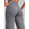 image:imageCRZ YOGA Softretch Wide Leg Pants 283032  No Front Seam Ultimate Comfort Next to Skin Yoga Casual High Waisted for WomenSolar Grey