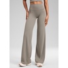 image:imageCRZ YOGA Softretch Wide Leg Pants 283032  No Front Seam Ultimate Comfort Next to Skin Yoga Casual High Waisted for WomenWarm Ash Grey