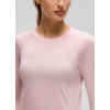 image:imageCRZ YOGA UPF 50 Long Sleeve Sun Shirt  Hiking Light and Sun Protection Classic Fit Hip Length Thumbholes Crewneck Tops for WomenStrawberry Pink