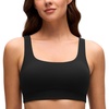 image:imageCRZ YOGA Butterluxe U Neck Sports Bras  Light Support Removable Pads Yoga Extremely Soft UShaped Back for WomenBlack