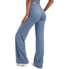 image:imageCRZ YOGA Softretch Wide Leg Pants 283032  No Front Seam Ultimate Comfort Next to Skin Yoga Casual High Waisted for WomenWashed Denim