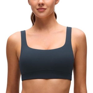 image:imageCRZ YOGA Butterluxe U Neck Sports Bras  Light Support Removable Pads Yoga Extremely Soft UShaped Back for WomenTrue Navy